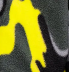 Флис рулон набивка салатовый+серый "Абстракция"