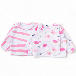 Комплект распашонок интерлок  2 шт  1090202503