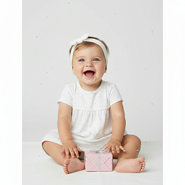 Комплект боди платье и повязка интерлок 6633202901