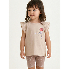 Комплект футболка кулирка, велосипедки кулирка лайкра  7139100107