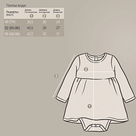 Платье-боди  футер 2х нитка начёс 1130312104
