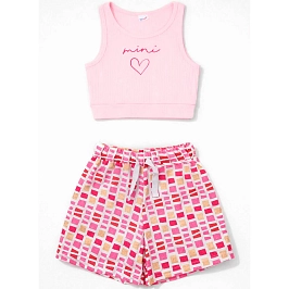 Комплект  топ лапша, шорты кулирка 7626900110