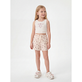 Комплект топ лапша, шорты кулирка 7626900106