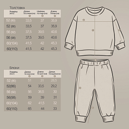 Костюм футер 2х нитка начёс  8807310101