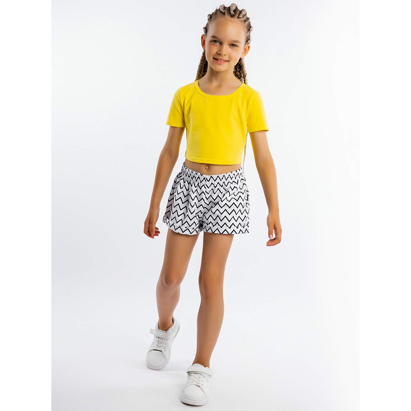 Комплект топ кулирка лайкра, шорты интерлок 7028900101 Комплект топ кулирка лайкра, шорты интерлок 7028900101