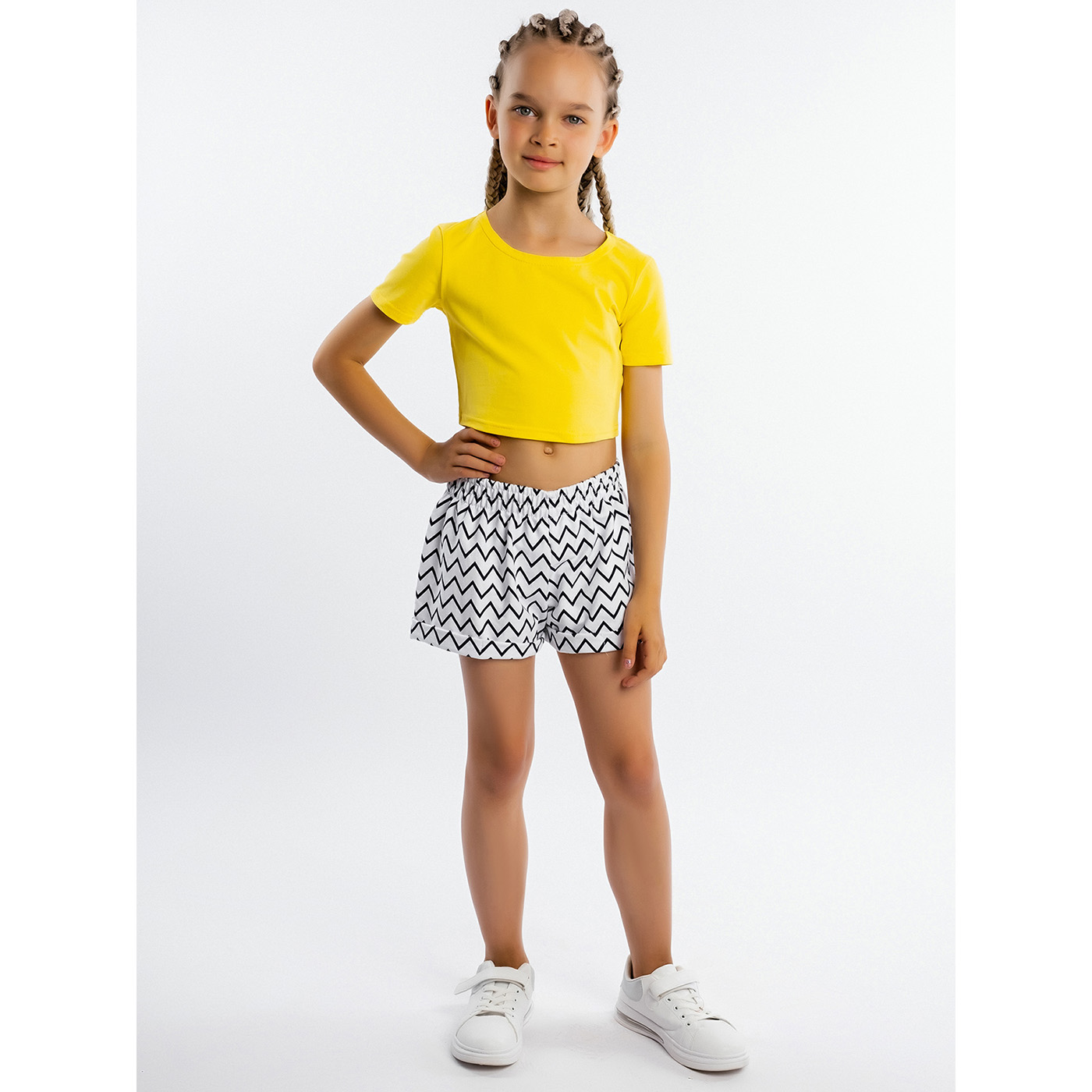 Комплект топ кулирка лайкра, шорты интерлок 7028900101 Комплект топ кулирка лайкра, шорты интерлок 7028900101