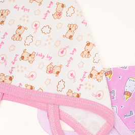 Чепчик 3 шт футер 2х нитка начёс 0007310101