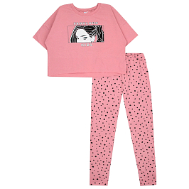 Комплект футболка кулирка,лосины кулирка с лайкрой 7045100107