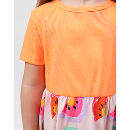 Платье кашкорсе неон, кулирка 1974900102