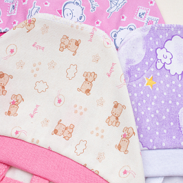 Комплект чепчиков футер 2х нитка начёс 3 шт 0059300101