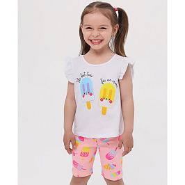 Комплект футболка кулирка, велосипедки кулирка с лайкрой 7003100303