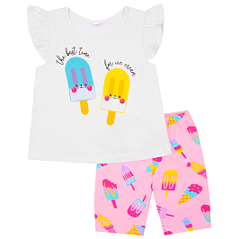 Комплект футболка кулирка, велосипедки кулирка с лайкрой 7003100303