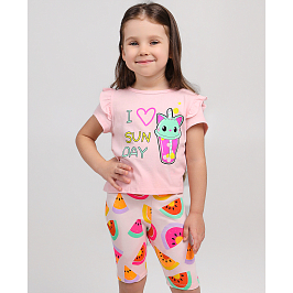 Комплект футболка кулирка , велосипедки кулирка с лайкрой 7825100104