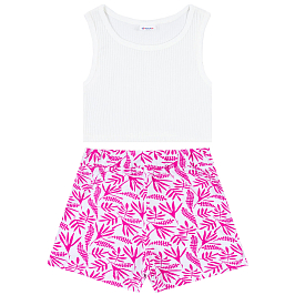 Комплект топ лапша, шорты пике 7041900101